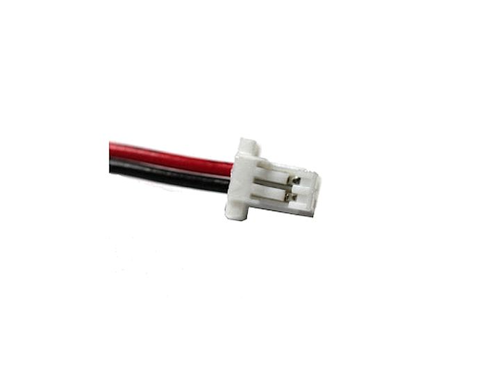 Connector JST-SH 1.0mm pitch 2-pin male met 20cm kabel zwart=links / rood=rechts
